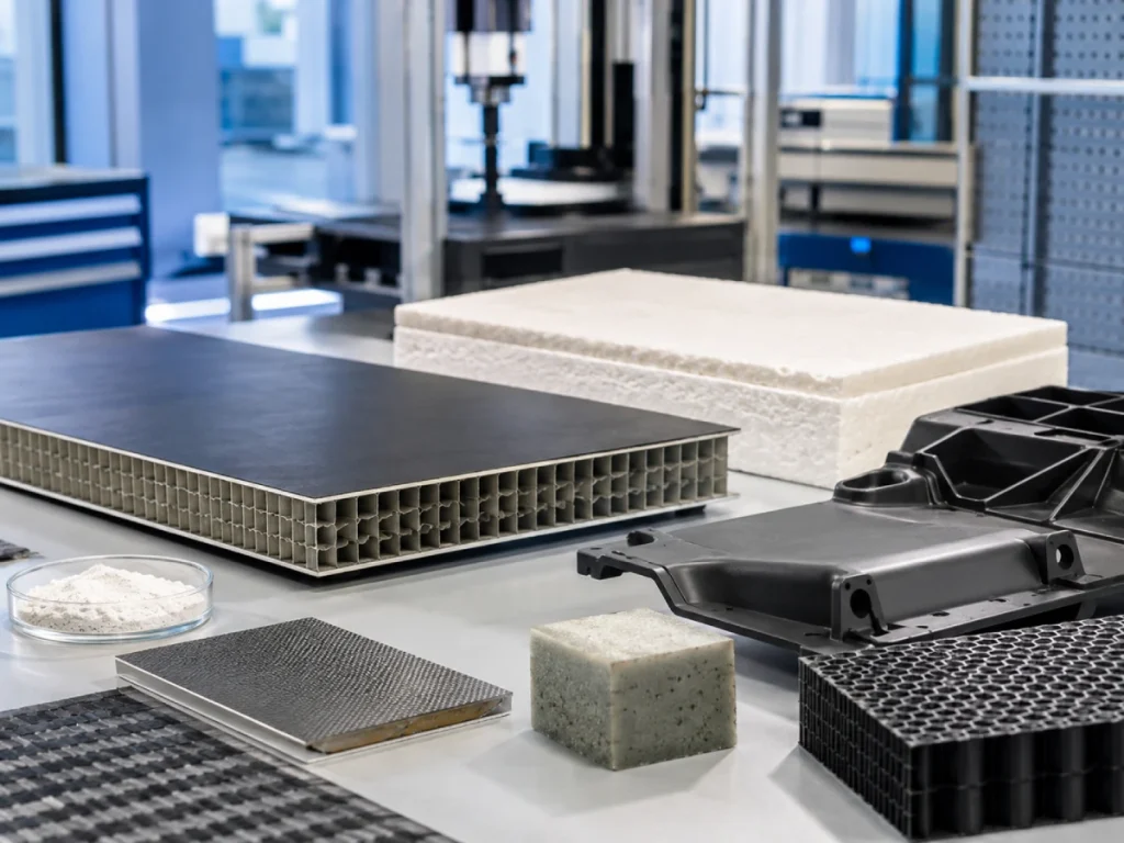 Lightweight material systems using hollow glass microspheres for composites insulation plastics and engineering applications